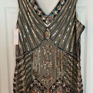 Beaded Flapper Dress, 2X